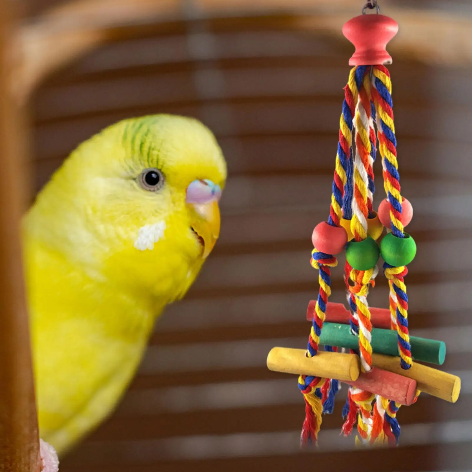 30cm Parrot Bite Toy Pet Gifts Chew Cage String Rope