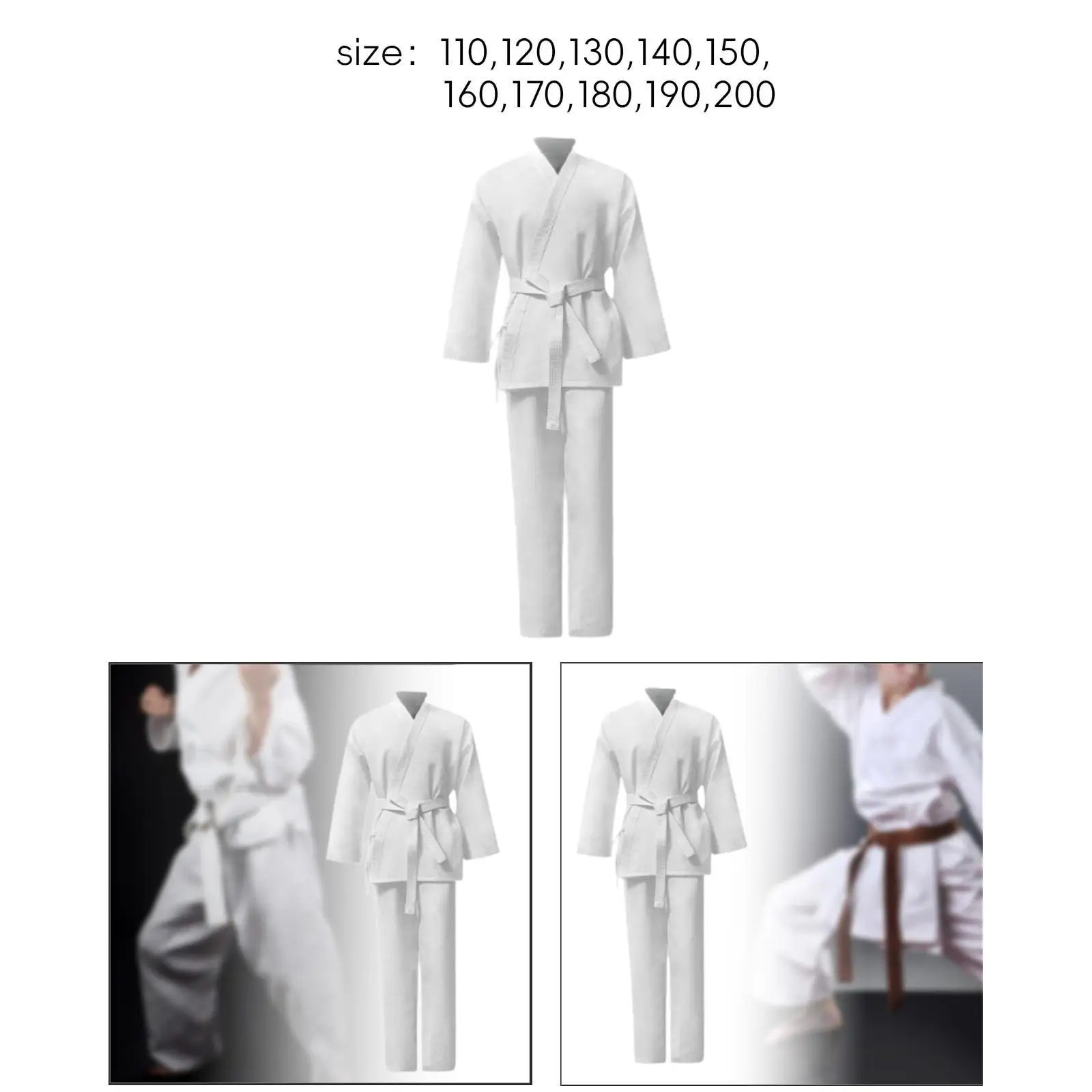 Karate Uniform Breathable Karate Clothes for Competition Sparring Exercise