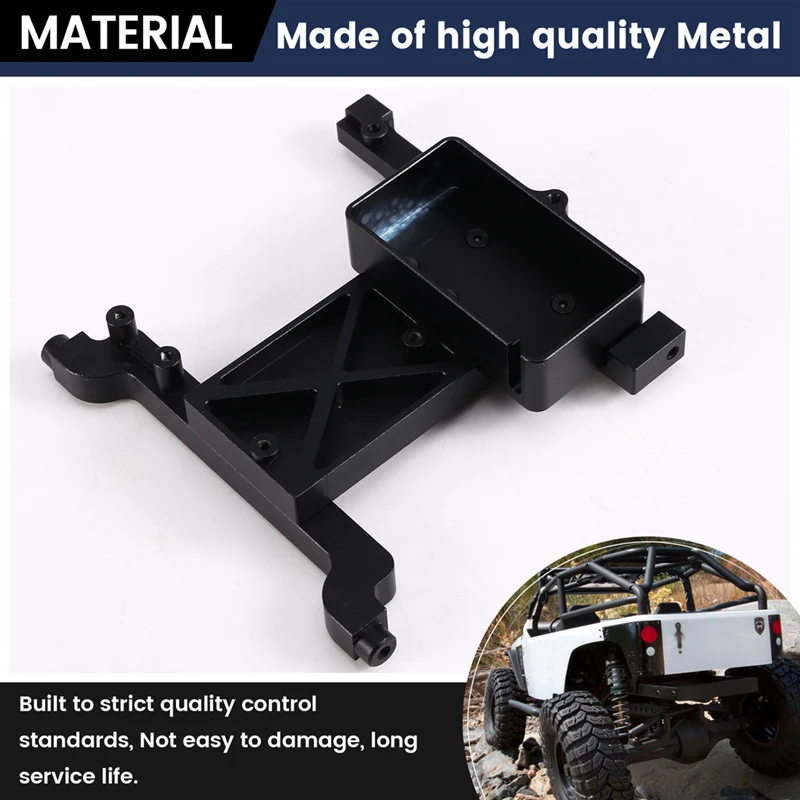 Metal Radio Receiver Equipment Box Kit For Axial SCX6 AXI05000 JEEP Wrangler AXI05001 Trail Honcho 1/6 RC Crawler Car