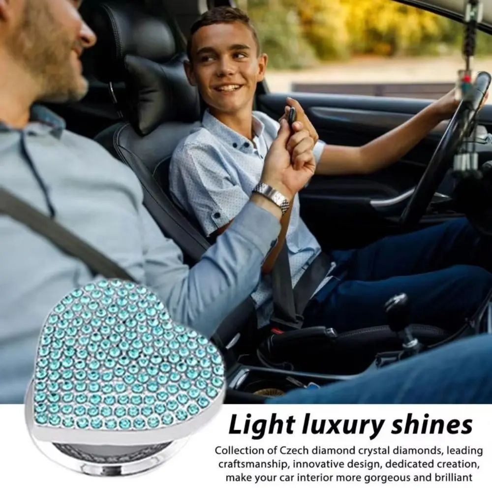 Push To Start One-Touch Button Cover Decorative Portable Start Button Cover Heart Shaped Creative Car Joystick Starter Cover