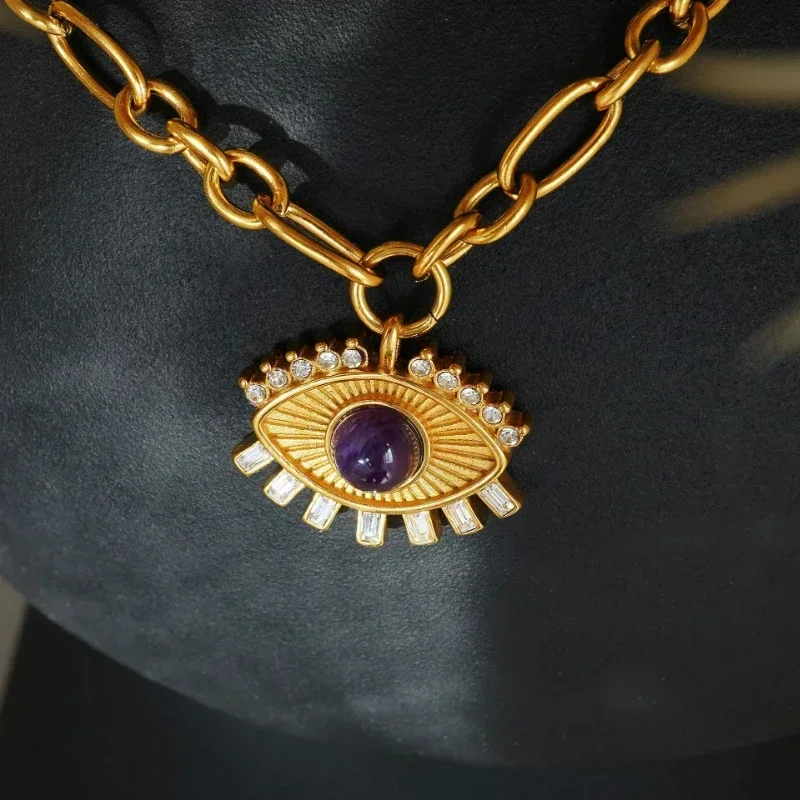 Modern Jewelry European and American Design Eye Styling Pendant Necklace For Women Female Gifts Hip Hop Accessories Hot Selling