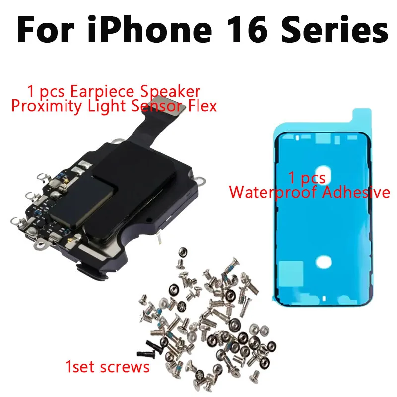 

Динамик для iPhone 16/16 Plus/16 Pro/16 Pro Max Датчик приближения Звуковой динамик Гибкий кабель Детали для телефона