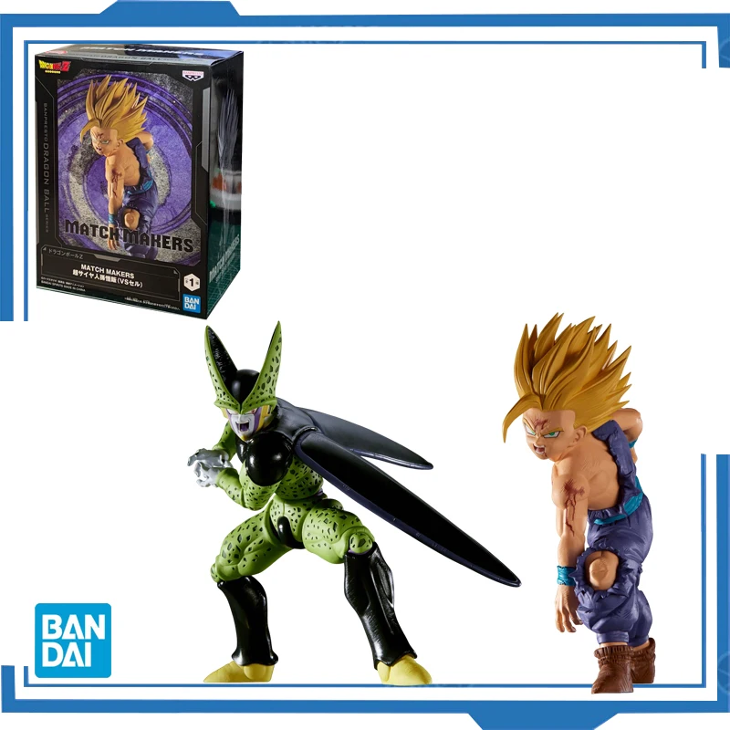 

Bandai Original BANPRESTO Dragon Ball Z MATCH MAKERS Super Saiyan Cell Son Gohan PVC Action Figures Collection Model Toys