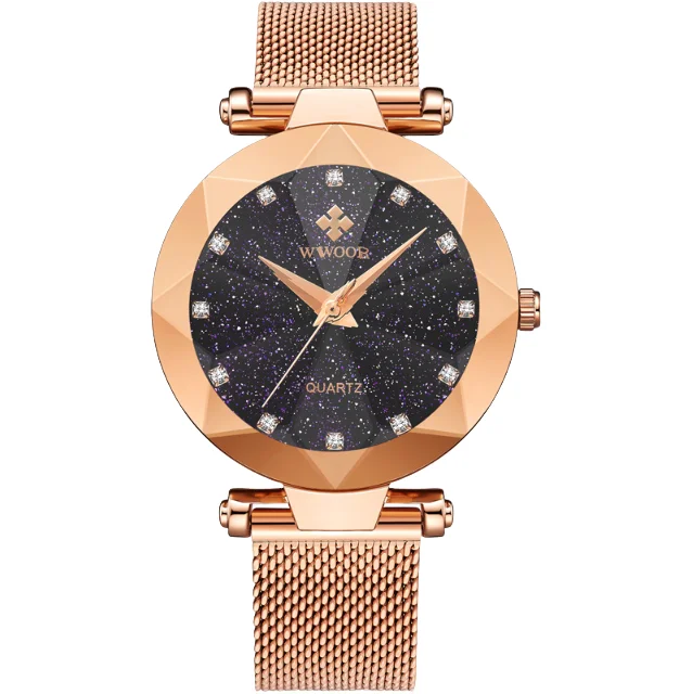 

Women's New Luxury Diamond Inlaid Steel Strap Watch, Business Waterproof Quartz Gift Watch, In Stock Hot Item