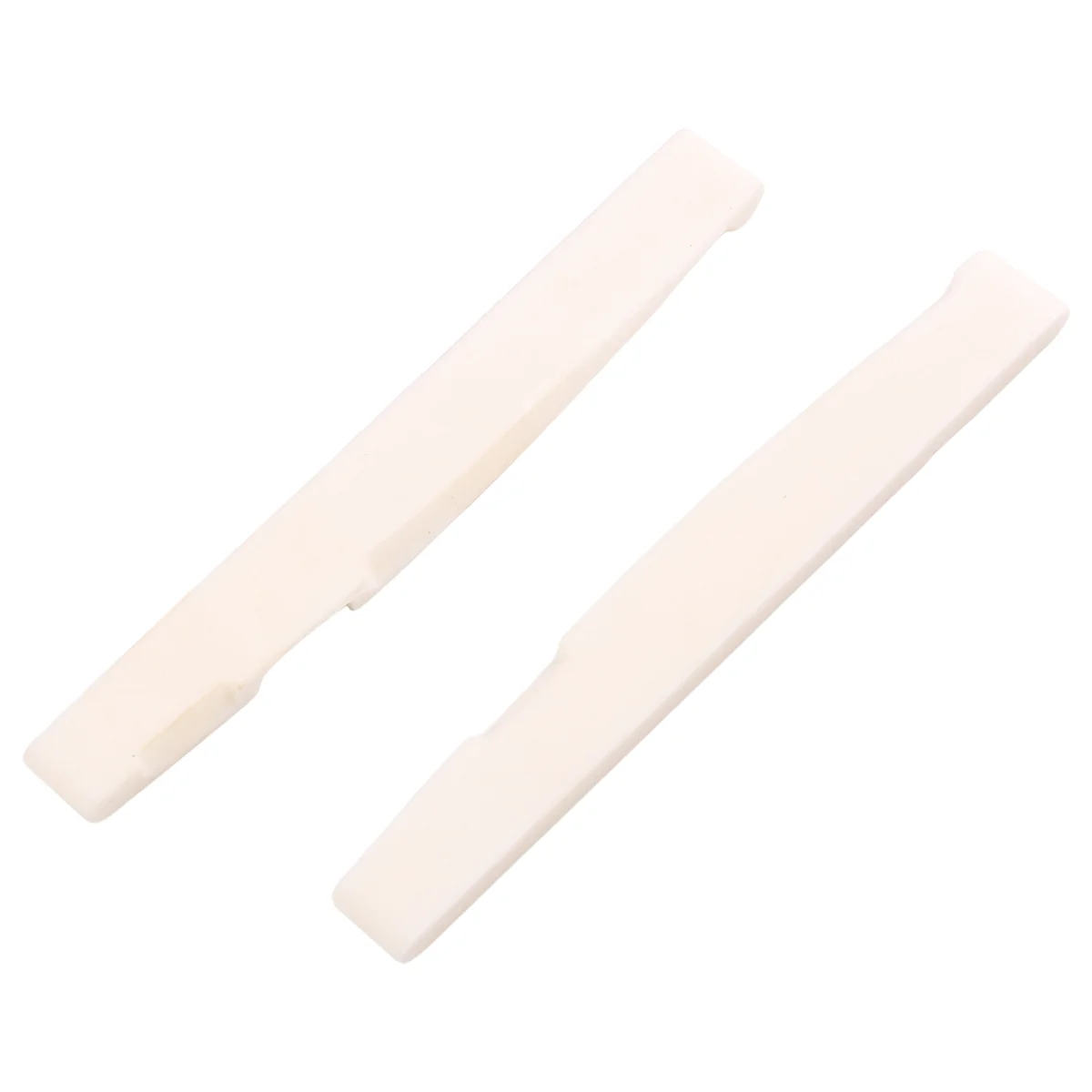 6 String Acoustic Bone Bridge Guitar Slotted Saddle Guitar Parts(Pack of 2)