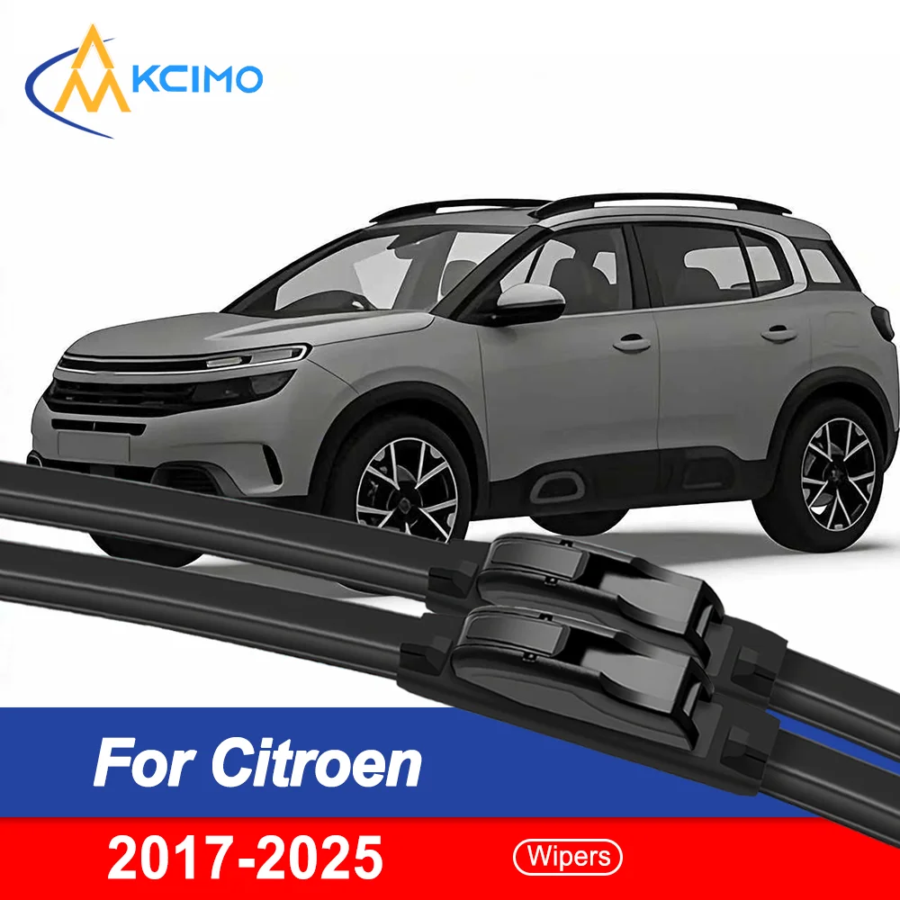 

Contour-Matched Wiper Blades for Citroën C5 Aircross 2017–2025 – Frameless Front & Rear, Streak-Free Vision