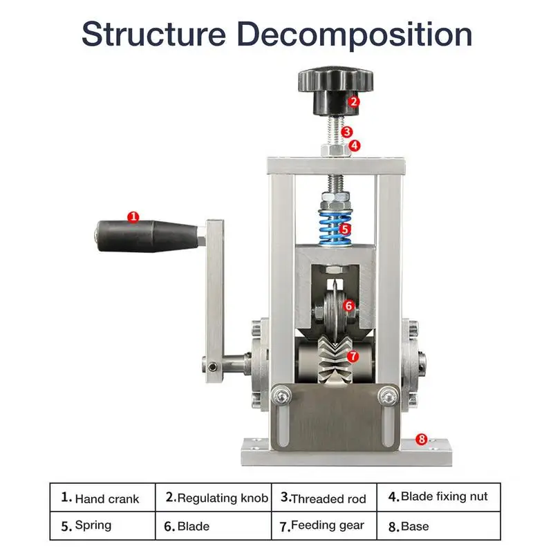 Imagem -06 - Portátil Manual Wire Stripping Machine Sucata de Cabo de Cobre Peeling Cutter Tool Home Sucata Cabo Stripper Broca Anexo