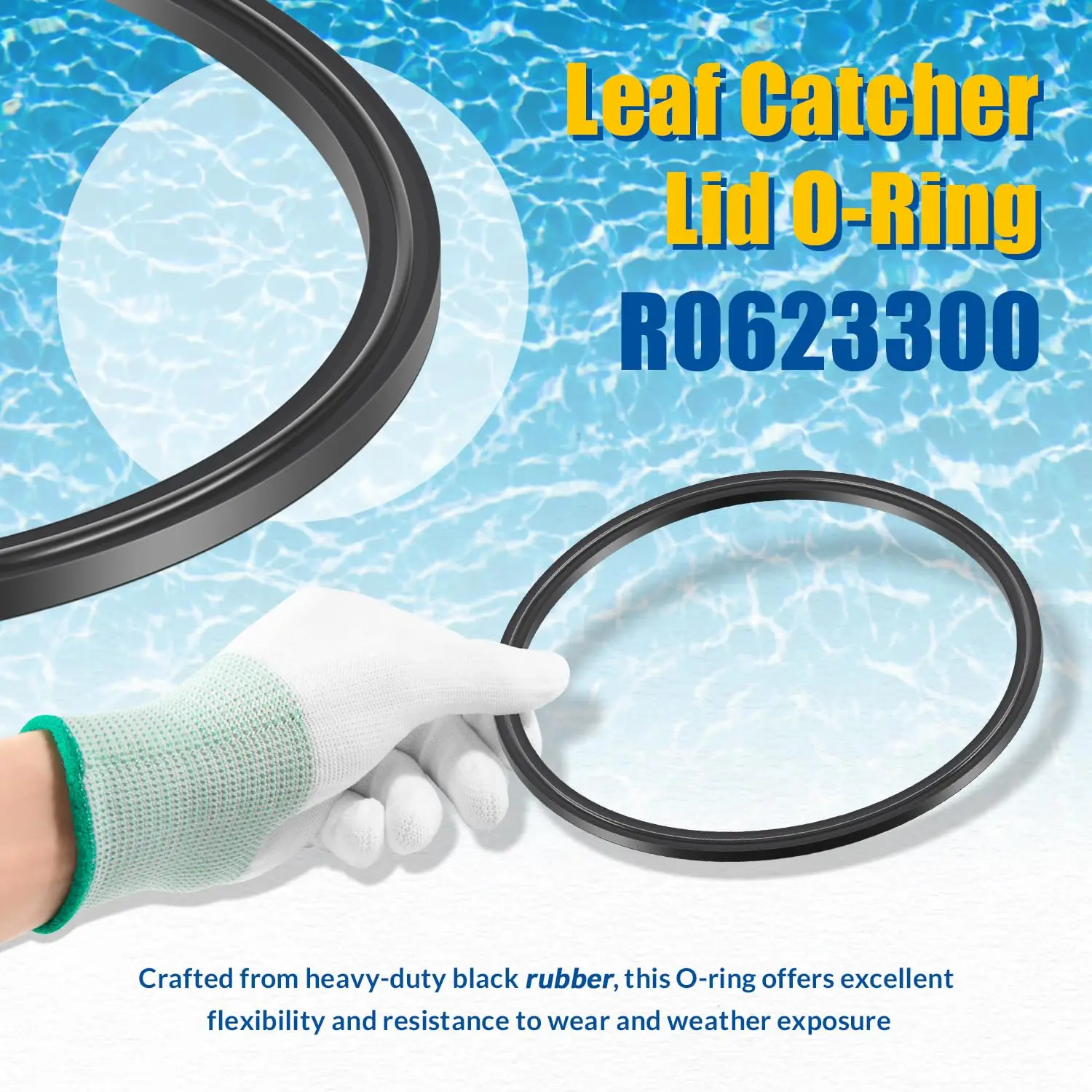 TM R0623300 O-Ring Seal and R0623400 Relief Valve, Replacement Parts for Zodiac CLC500 Cyclonic Leaf Catcher, Durable Rubber view 4