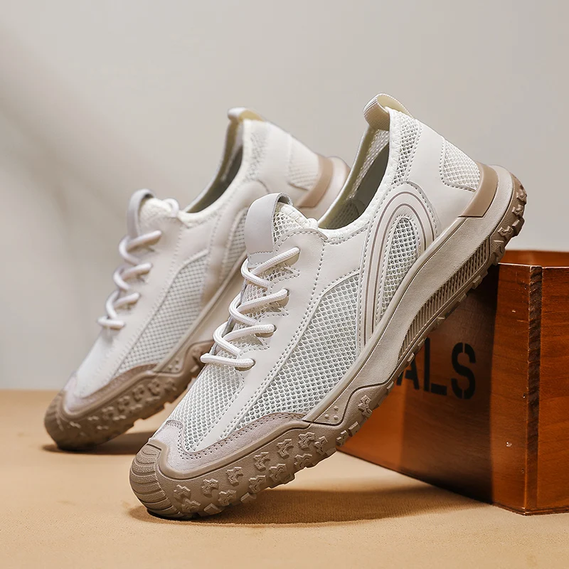 

Летняя мужская дышащая обувь с тонкой сеткой, легкая нескользящая уличная спортивная обувь для отдыха, пешего туризма, альпинизма