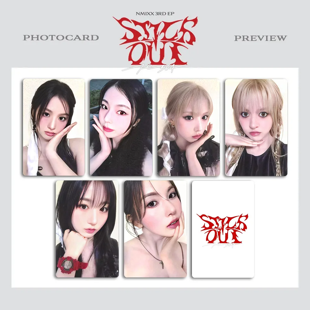 Album Kpop NMIXX Fe3O4 STICK OUT LOMO Card, Small Card Collection, LILY HAMooON 196 LYOON BAE JIWOO KYUJIN Photocard GérGift, 6PCs