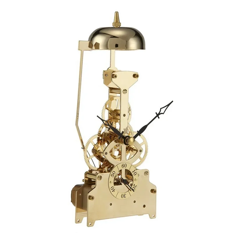 Small Table Clock Metal Vintage Bedside Table Clocks Bedroom Office Luxury Mechanical Watches Mini Watch Home and Decoration