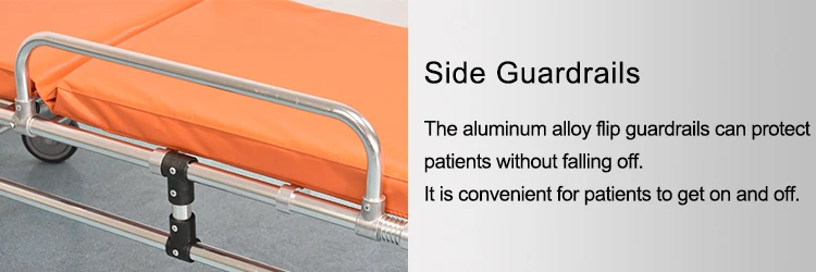 Hospital Ambulance Ward Emergency Rescue Trolley Bed Patient Transfer Stretcher