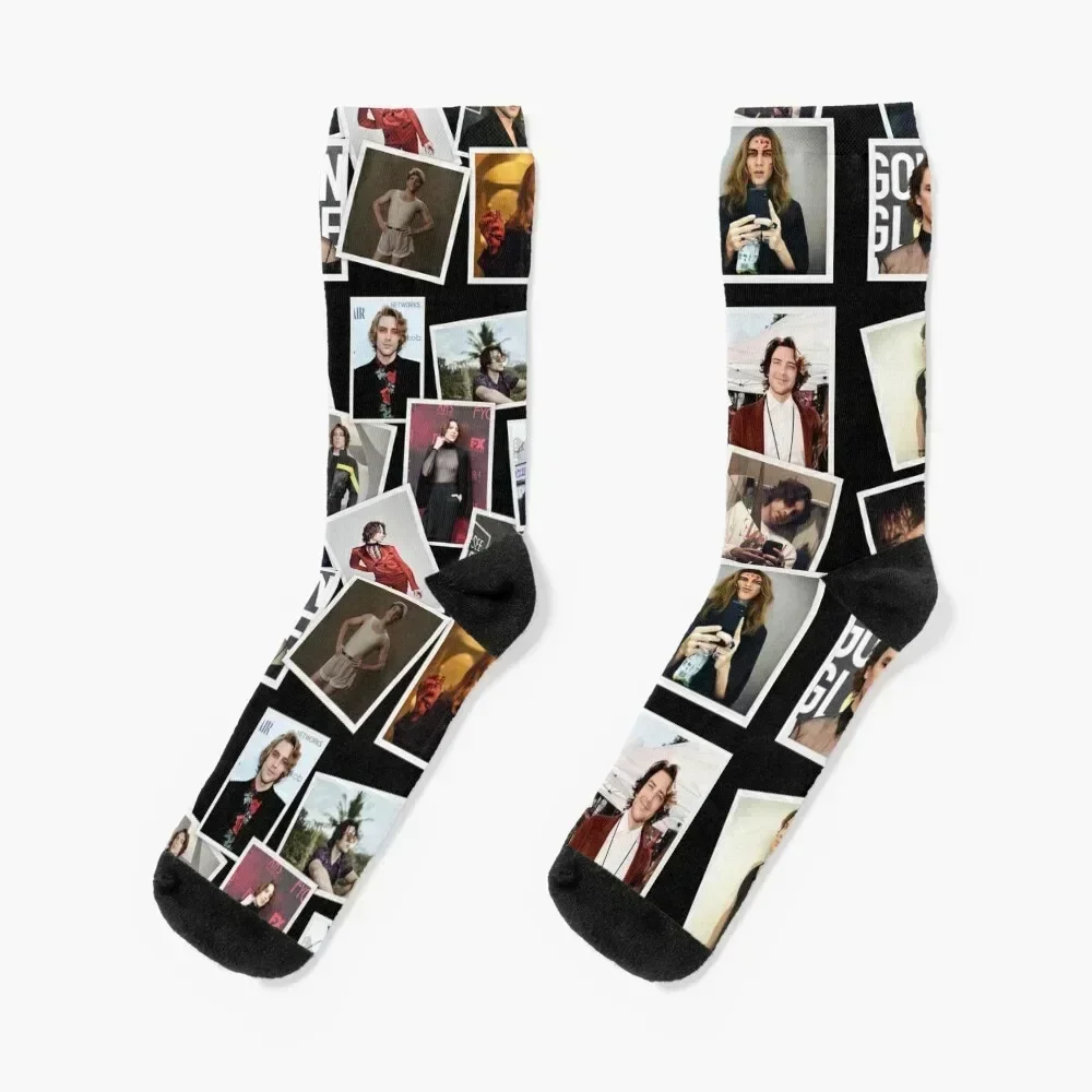 

Cody Fern Collage Socks hiking winter gifts hip hop short Mens Socks Women's