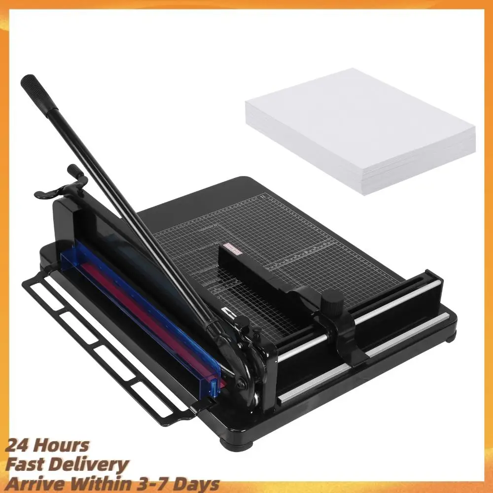 17inch Portable Paper Slicer with Double Safety Protection 400 Sheets Capacity for Classroom Crafting Cardstock Art Projects