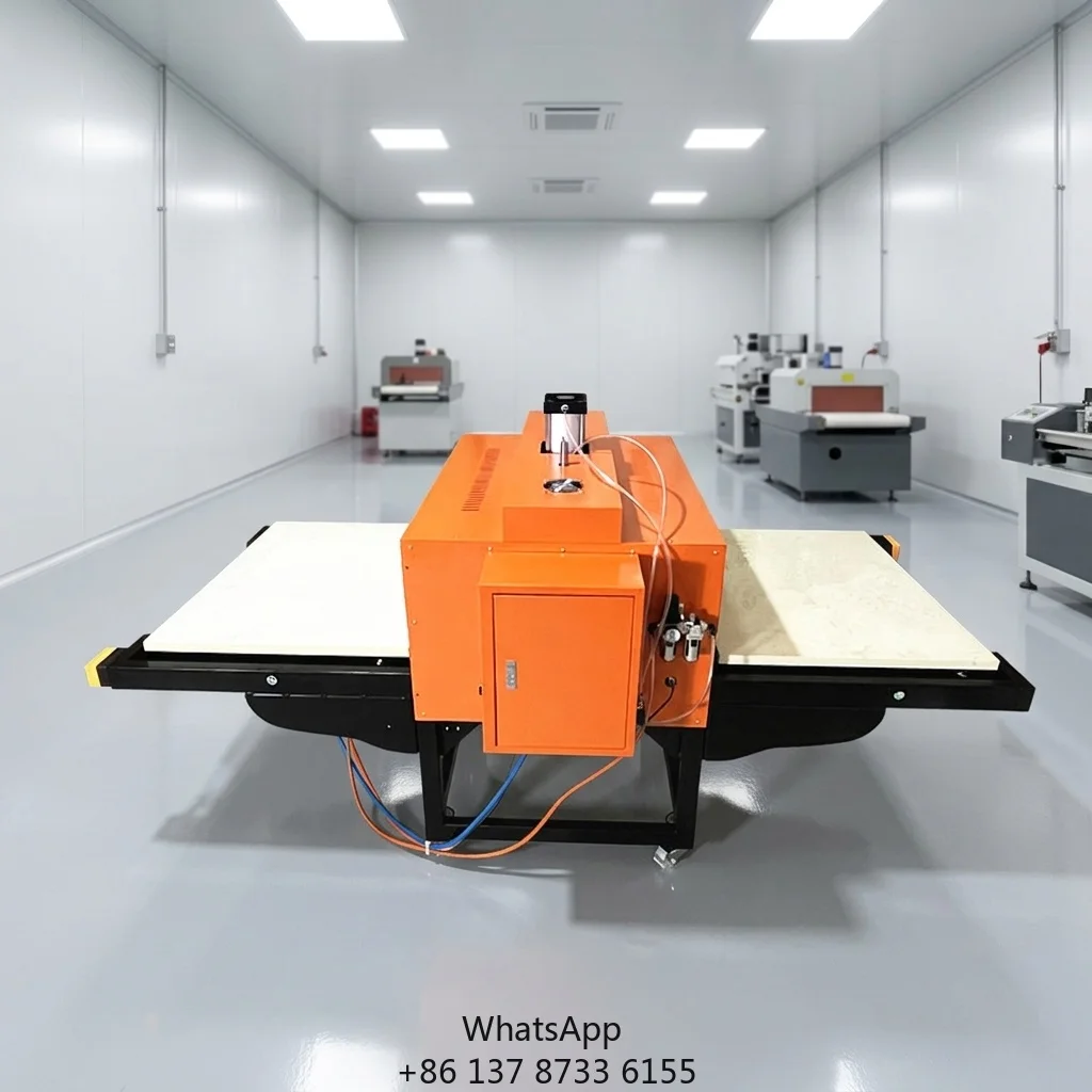 Precision Pneumatic Double Station Heat Press 80100CM/100120cm Fast Cycle T-Shirt Sublimation Machine For Print Workshops