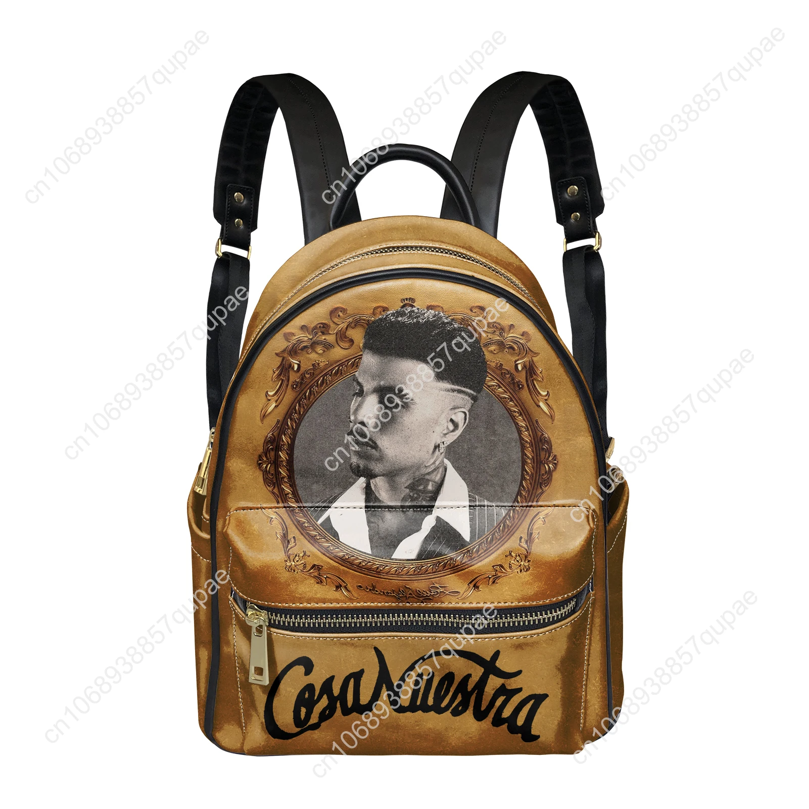 

Singer Rauw Alejandro Cosa Nuestra Backpack Womens Mens Double Shoulder Bag Business Travel Bookbag Rucksack Gift Daypack