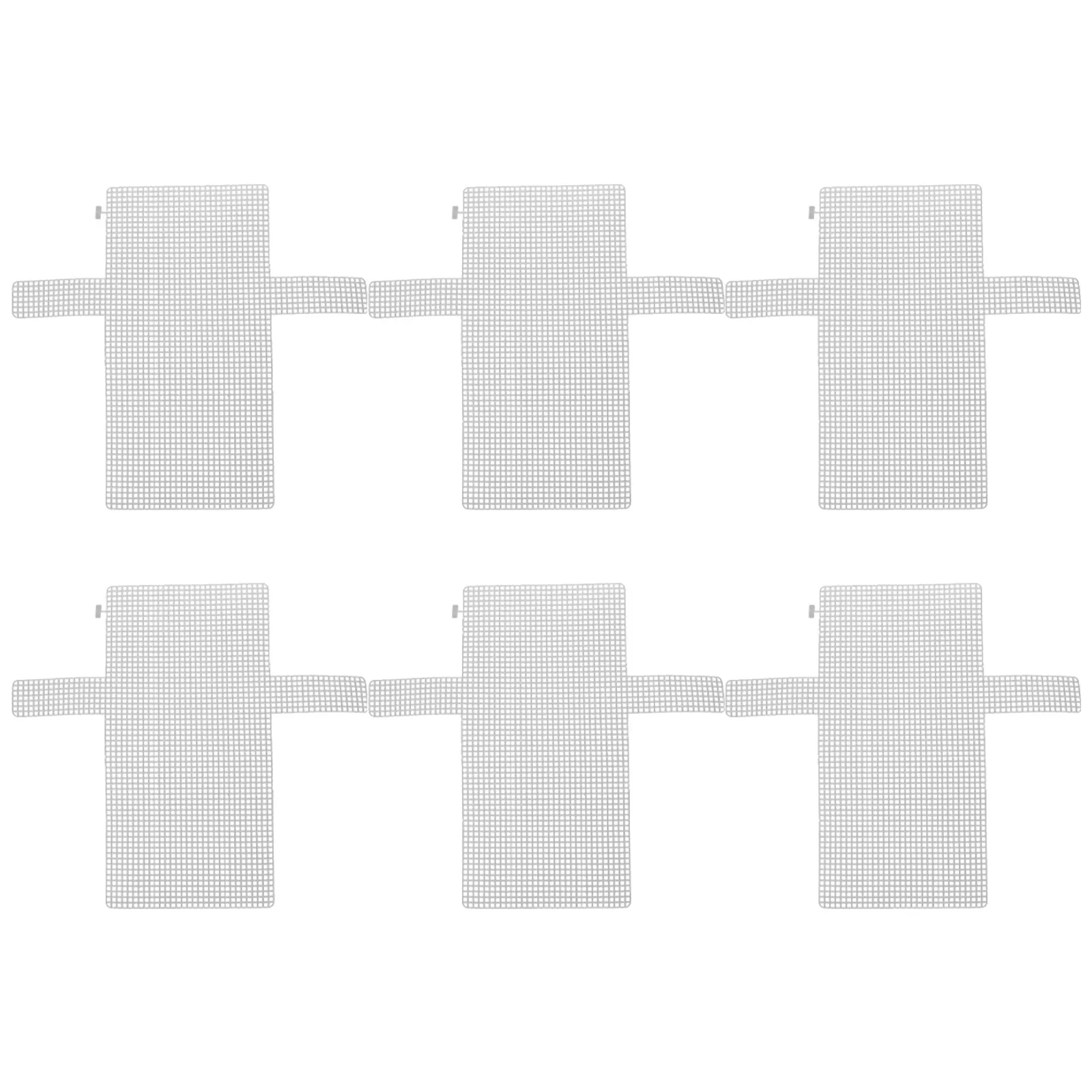 6Pcs Premium DIY Bag Weaving Board Plastic Grid Plate for Handbag Wallet Knitting Crochet Embroidery Sewing Craft Projects - view 4