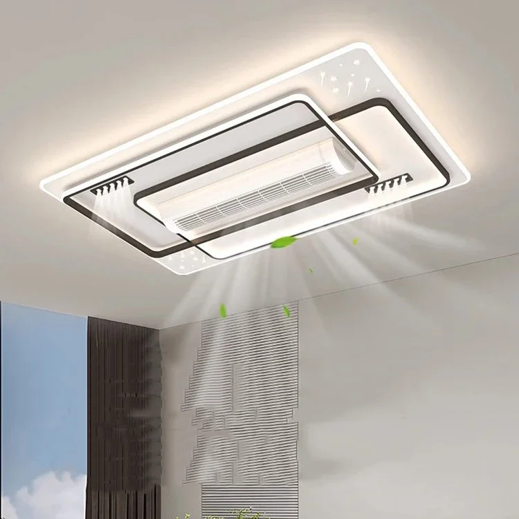 Neues Design, Ventilator, Licht, Hotel, Schlafzimmer, dekorativer, intelligenter, blattloser Deckenventilator mit Licht und Fernbedienung