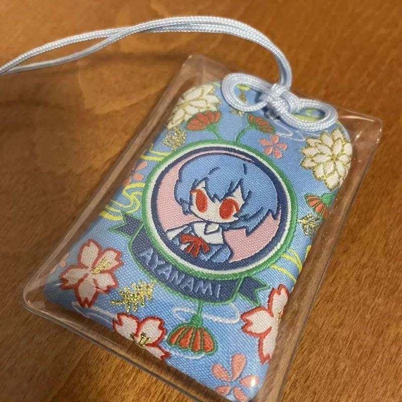 EVA Neon Genesis Evangelion Rei Ayanami Amulet Cartoon Embroidered Sachet Pendant, 2D Anime Game Fan Amulet Accessory Gift - view 2