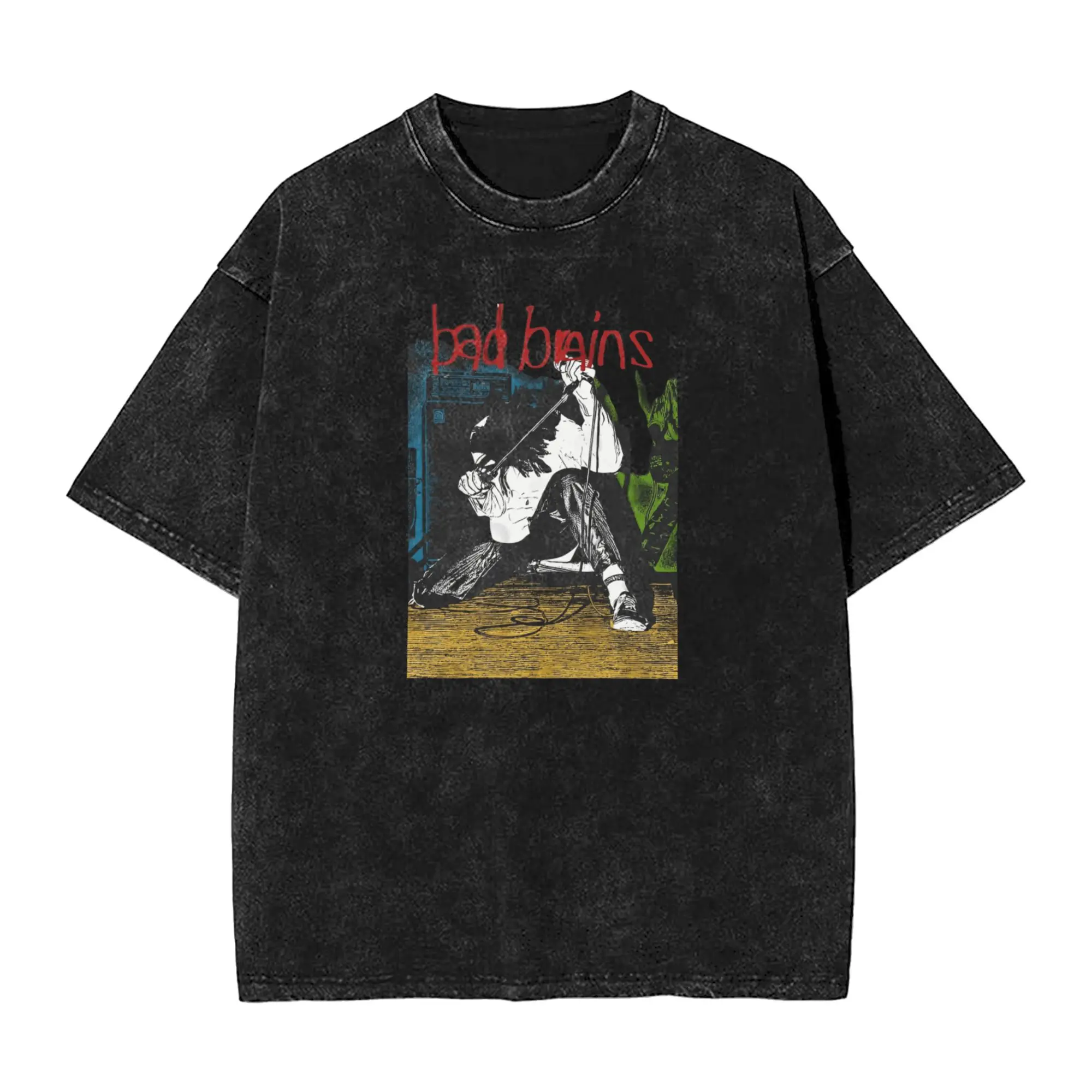 

Футболка Bad Brains, модные крутые футболки с короткими рукавами, забавные топы Y2K, летние хлопковые футболки с круглым вырезом, большие размеры