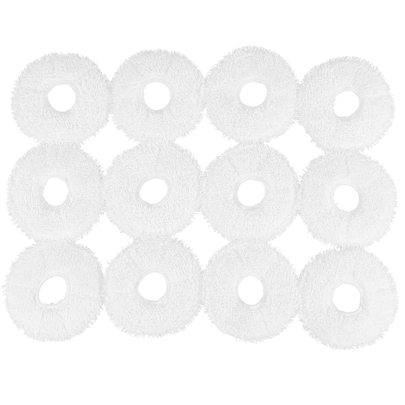 Best 12Pcs Mopping Cloths for Yeedi Mop Station Self-Cleaning Robot Replacement Mop Cleaning Pad Vacuum Cleaner Parts