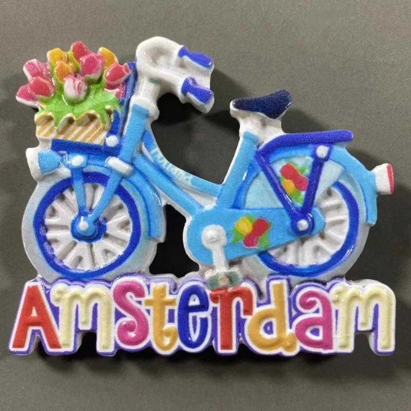 Holland Amsterdam magnesy na lodówkę holandy podróżujące pamiątki naklejki na lodówkę naklejki ścienne dekoracje do domu na prezent