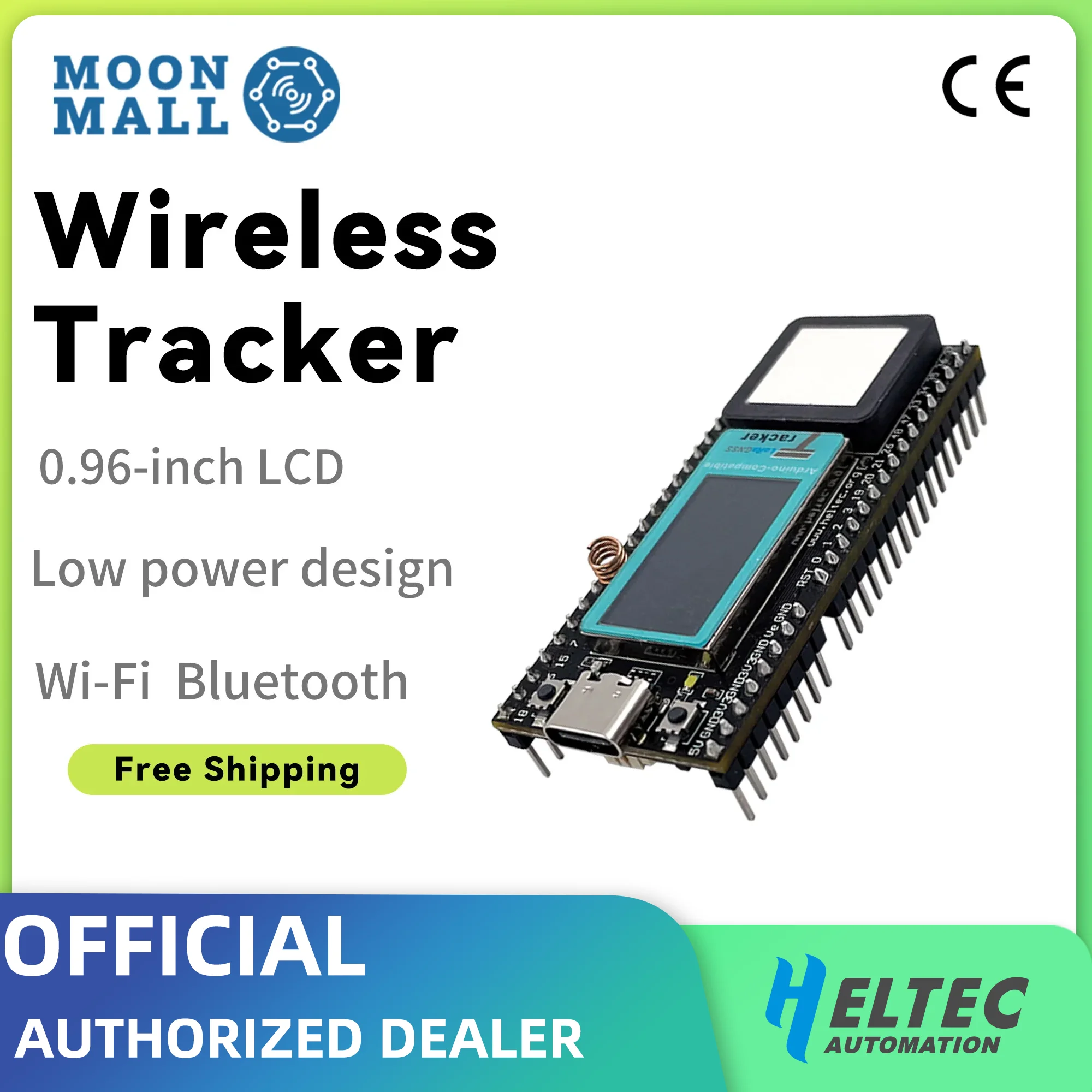 

Heltec Meshtastic ESP32 SX1262 LoRa Asset Tracker Wi-Fi Bluetooth GNSS Tracker for Vehicle Bike Kids Pet Car Fitness