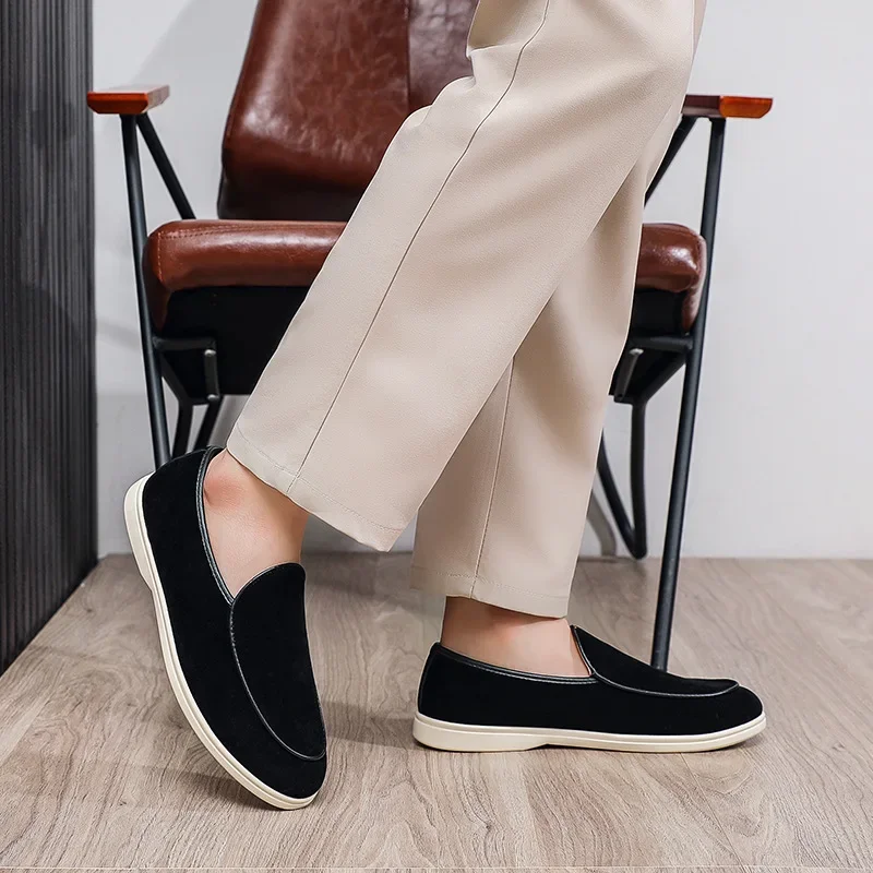 Fashion Plus Size Men's Casual Single Shoes with Soft Soles Foot Covers Lazy Shoes Men's Board Shoes