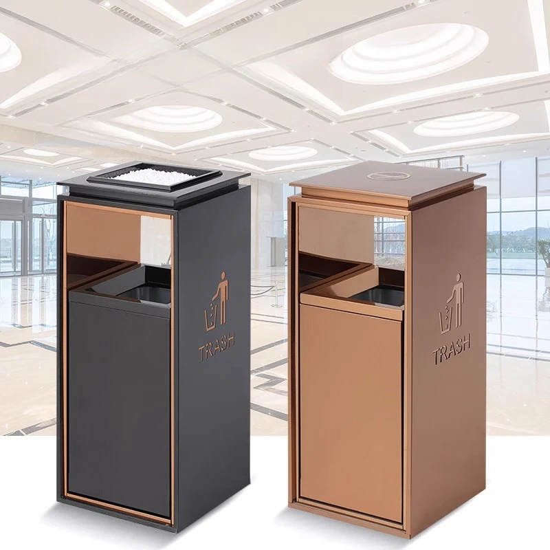 

Горничный торговый центр, мусорное ведро, пепельница, вестибюль, вертикальная нержавеющая сталь, коммерческая санитарная корзина, чехол, инструменты для чистки кухни