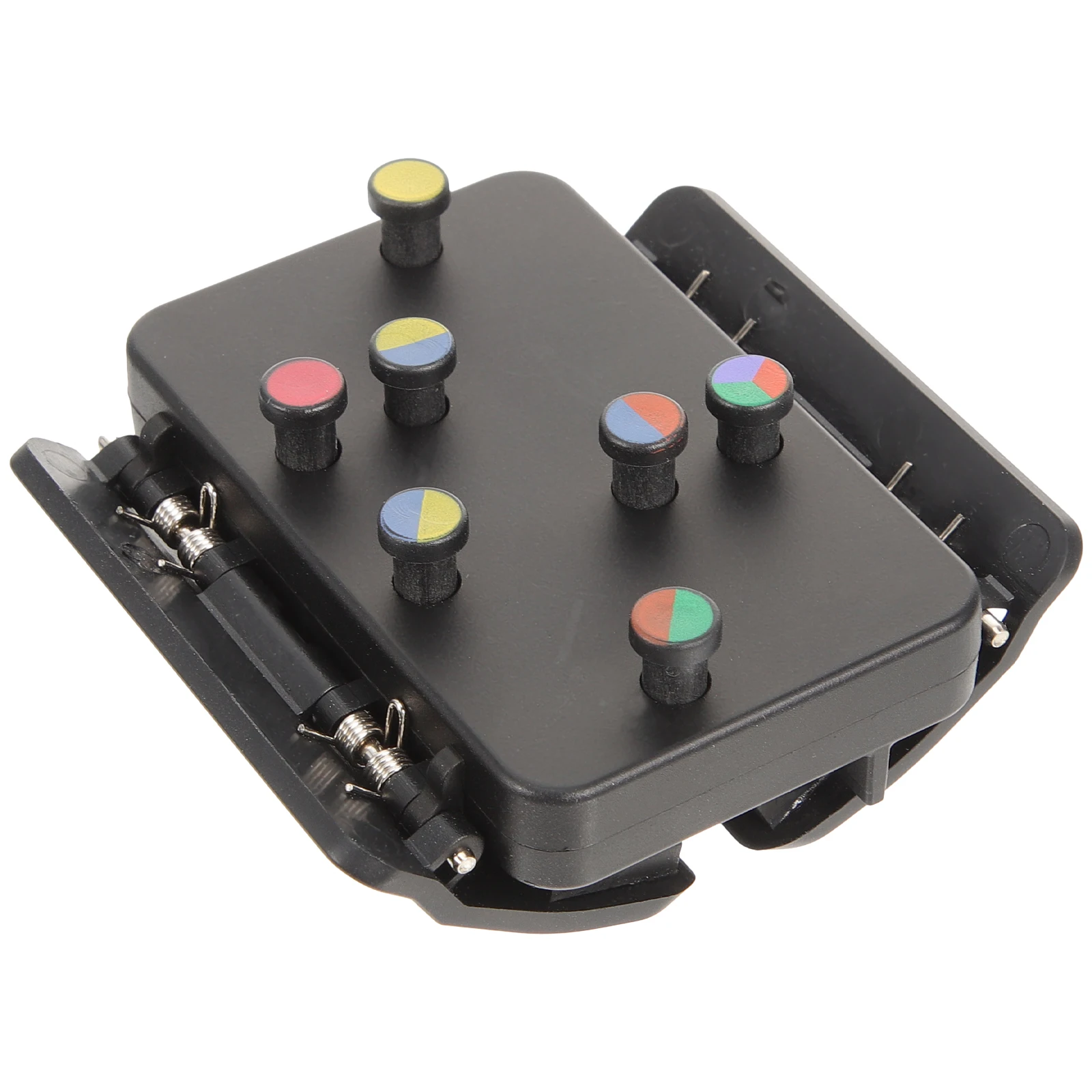 

Ukulele Chord Trainer Guitar Learning Tool for Kids Adults Black Buttons Lightweight Portable Efficient Accessories