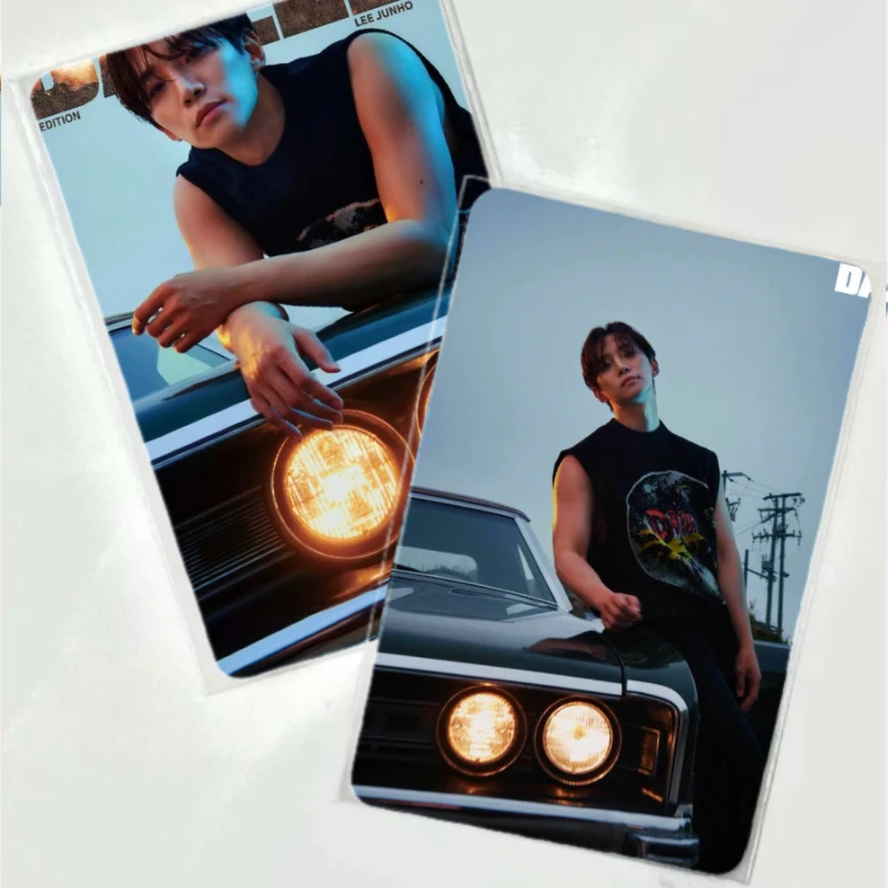 2 قطعة/مجموعة لا تكرار غلاف مجلة Lee Junho ملصق الكورية التلفزيون تايفون الأسرة الدراما ستيلز صور بطاقات مطبوعة على الوجهين #5