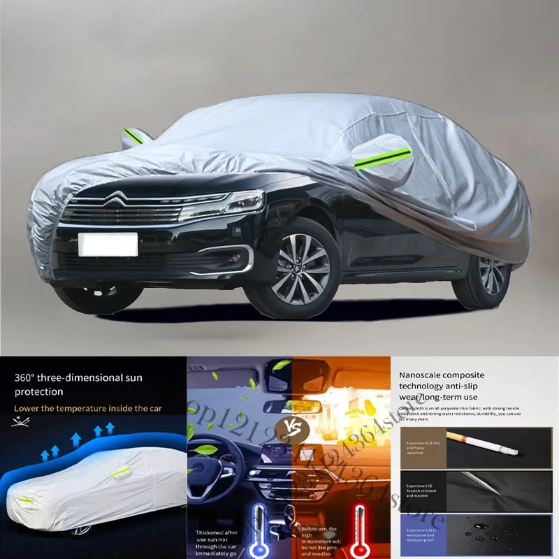 

For Citroen C6 fit Outdoor Protection Full Car Covers Snow Cover Sunshade Waterproof Dustproof Exterior Car cover protection