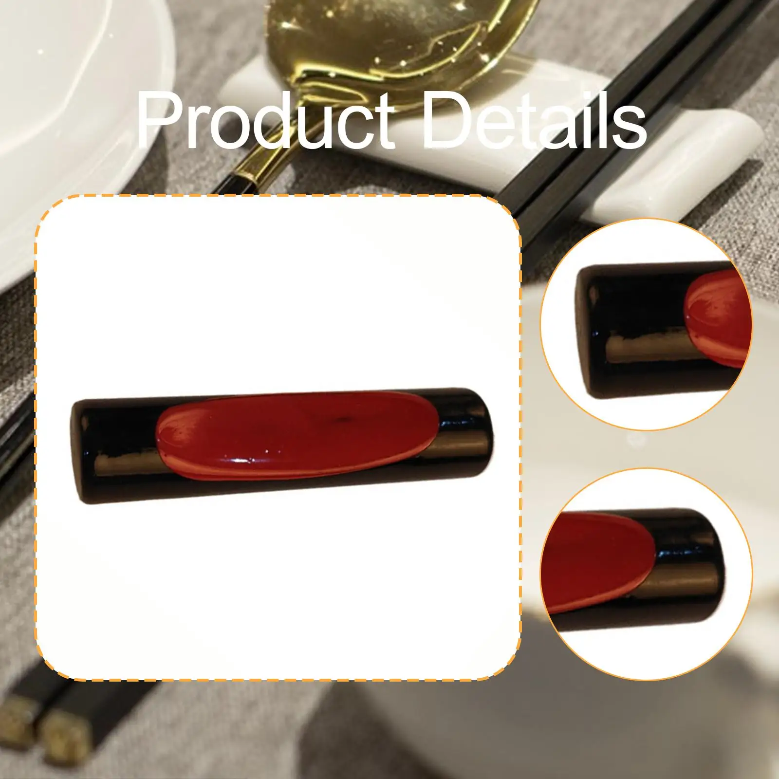10 Pieces Wooden Chopstick Rest Stands Chopstick Holder Spoon Fork Stand Rack Set