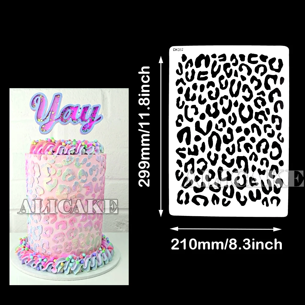 Cake Stencils Feather Shape Fondant Decorating Tools