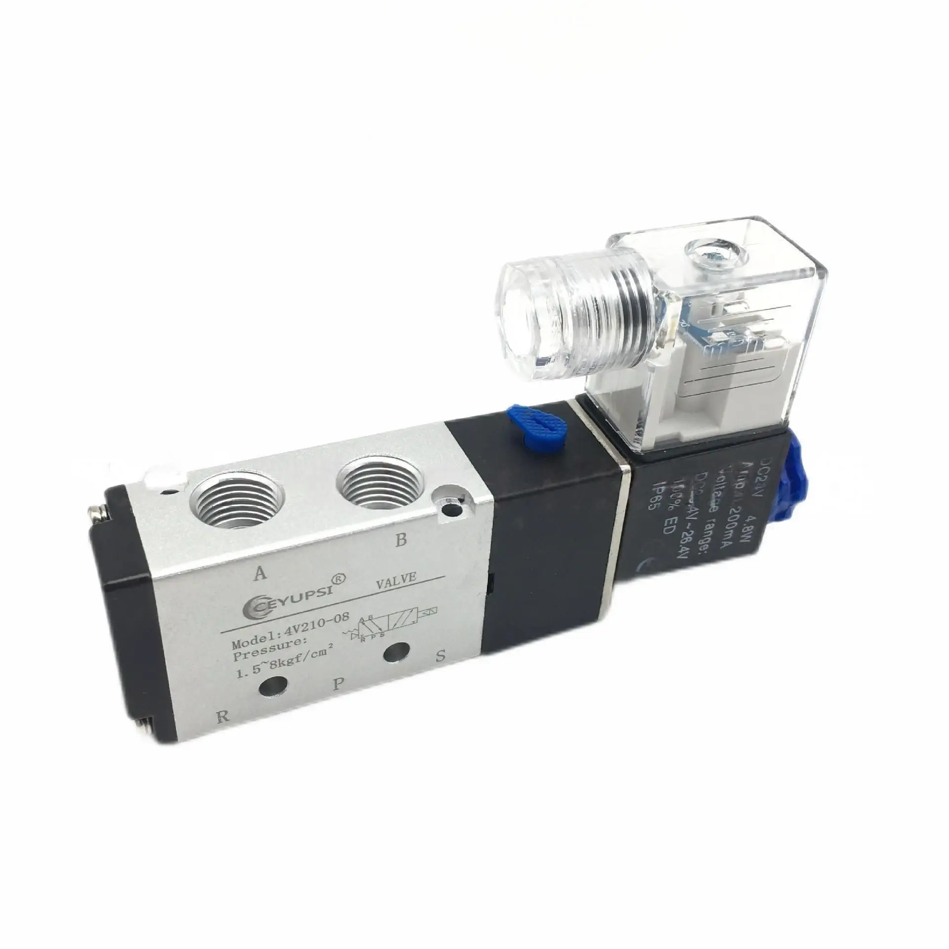 4M210L-08 Two-Position Five-Port Solenoid Valve FlyingBull | Panel Mount, Pneumatic Control Valve