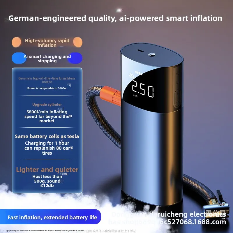 

Portable Car Air Pump High Pressure Multi-mode Electric Tire Inflator for Car