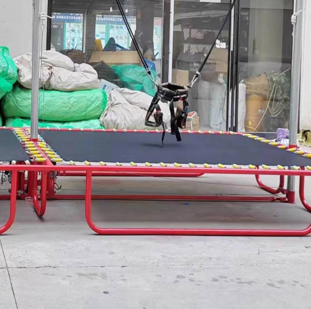 Single Person Bungee Trampoline with Rubber Components for Commercial Rental Outdoor Use Kidspromote sales