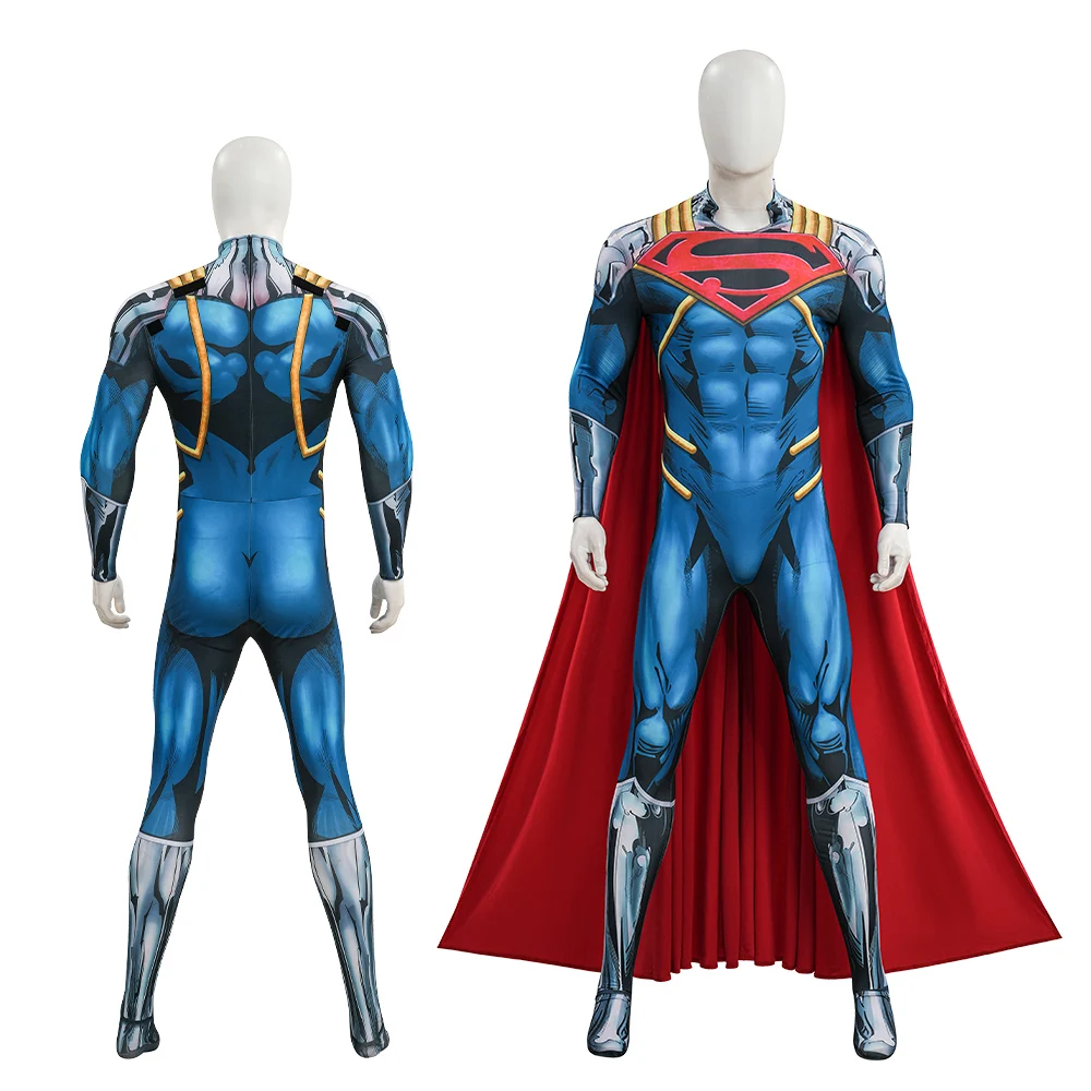 

Superboy-Prime Clark Kent Bodysuit Cosplay Costume Full Set XS-XXXL Halloween Comic Con