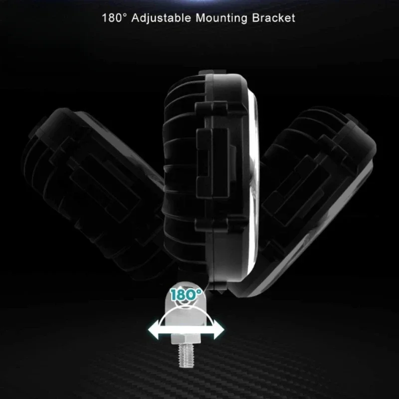 Novas luzes de condução LED de 7 polegadas com luzes diurnas, holofotes e lentes do para-choque dianteiro