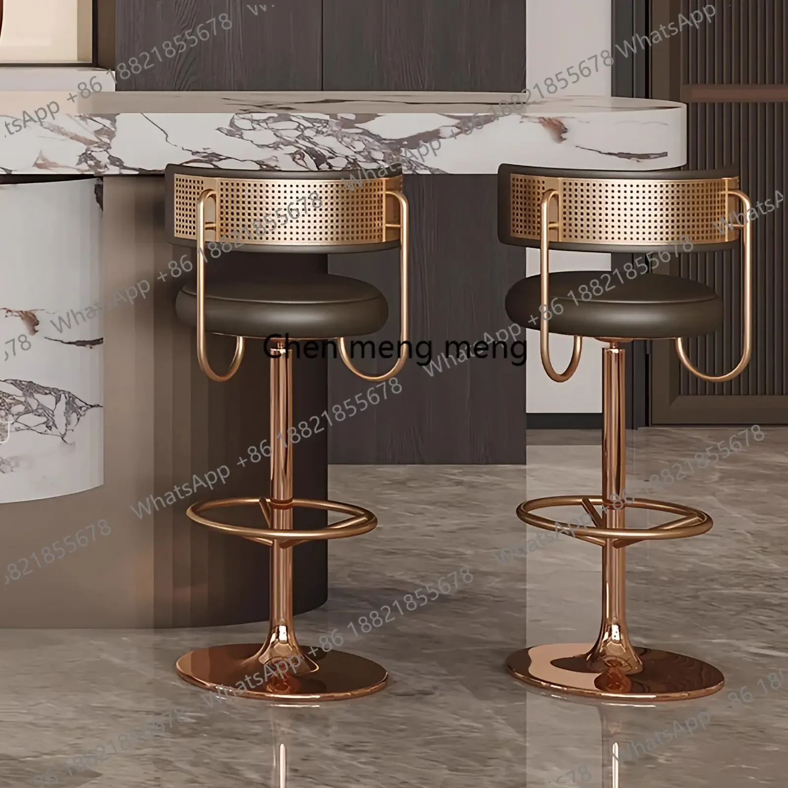 

Горячая распродажа: Минималистичный черный барный стул с поворотным механизмом, современный итальянский прочный обеденный стул, эргономичный, уникальный, Sillas De Comedor.