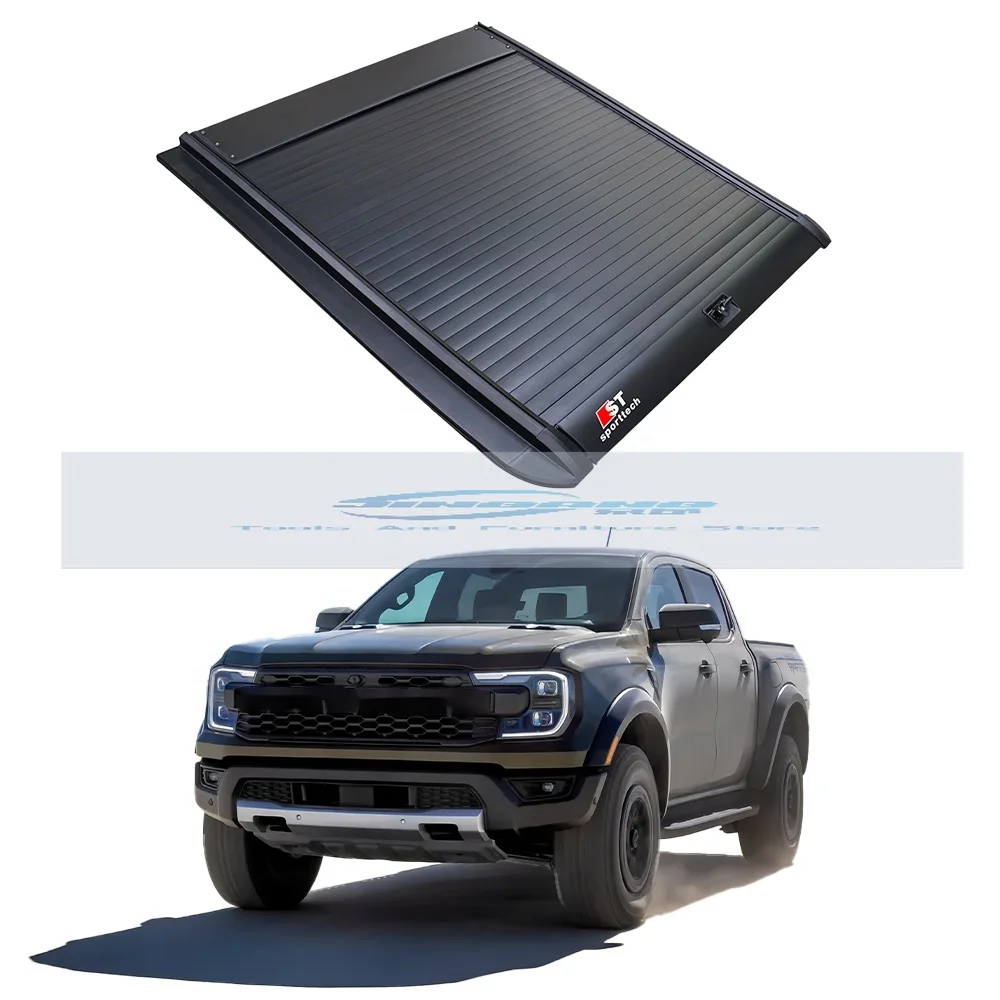 New Products Hard Aluminum Alloy Retractable Cover Waterproof 4X4 Roller Shutter Tonneau Bed Cover For ford ranger 2023