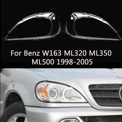 For Mercedes-Benz W163 ML320 ML350 ML500 1998-2005 Headlight Transparent Cover Lampshdade Headlamp Shell Lens Plexiglass