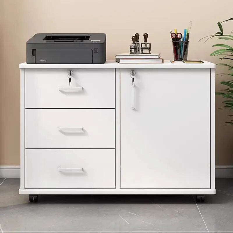 

Wheels Stackable Filing Cabinet Compact Drawers Desk Nordic Office Cupboards Locker Small Armoires De Salon Modular Furniture