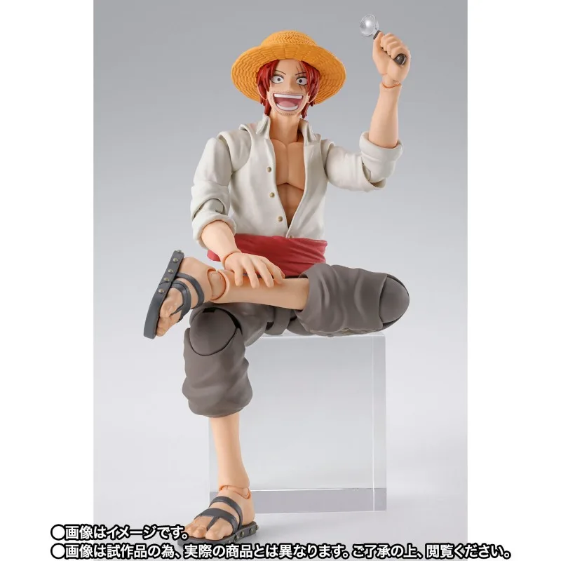 Bandai-figura de acción de S.H.Figuarts SHF One Piece SHANKS & MONKEY.D.LUFFY -CHILDHOOD, modelo de juguete, Colección, Hobby, Original