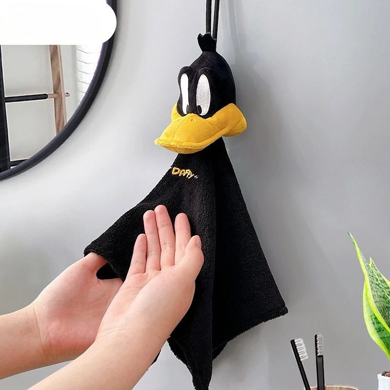 Miniso ディズニー ダフィー ダック ダフィー アバター ワイプ ハンドタオル 漫画 吊り下げ吸収性タオル 臭わない