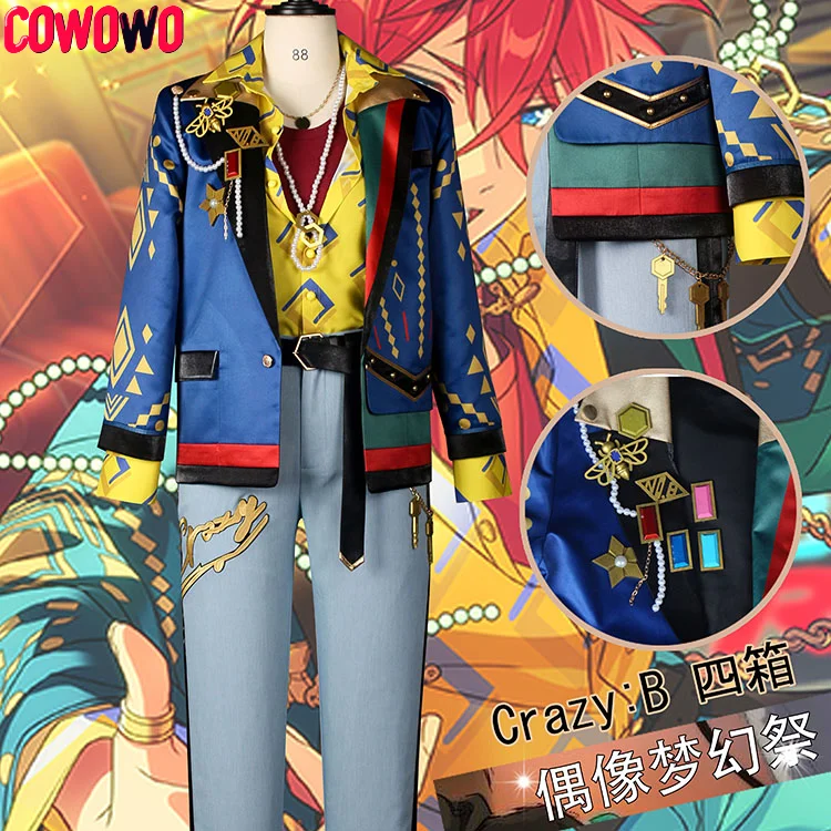 COWOWO Ensemble Stars 2 Crazy:B Oukawa Kohaku/HiMERU/Amagi Rinne/Shiina Niki Game Suit Handsome Cosplay Costume Halloween