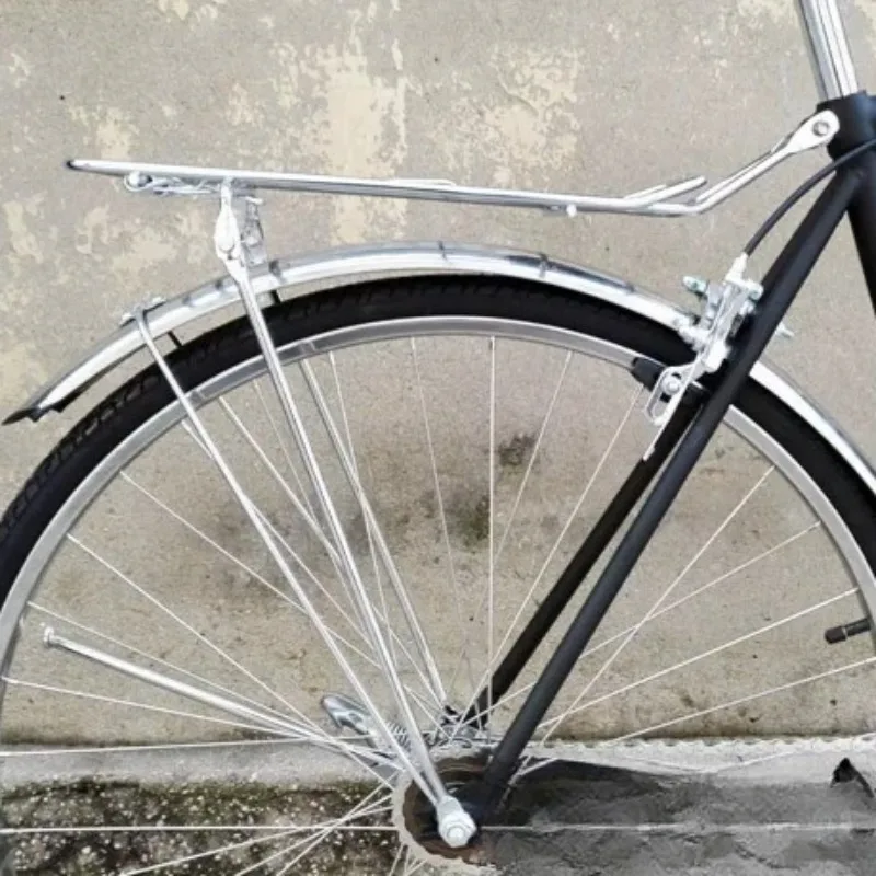 27 Inch Bicycle Luggage Carrier Road Bicycles Rear Rack 700C Silver Metal Rear Shelf Outdoor Cargo Practical Bike Accessories