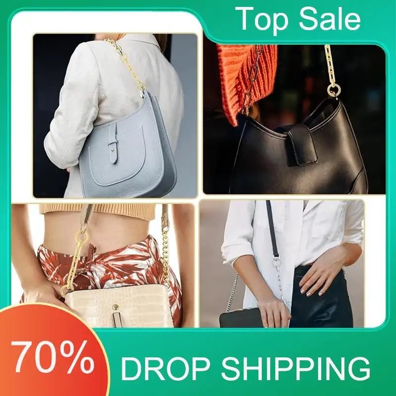 AA63 HOT Purse Strap Extender,4.5 Inch 4 Pieces Bag Chain Straps Charms Short Chains For Handbags