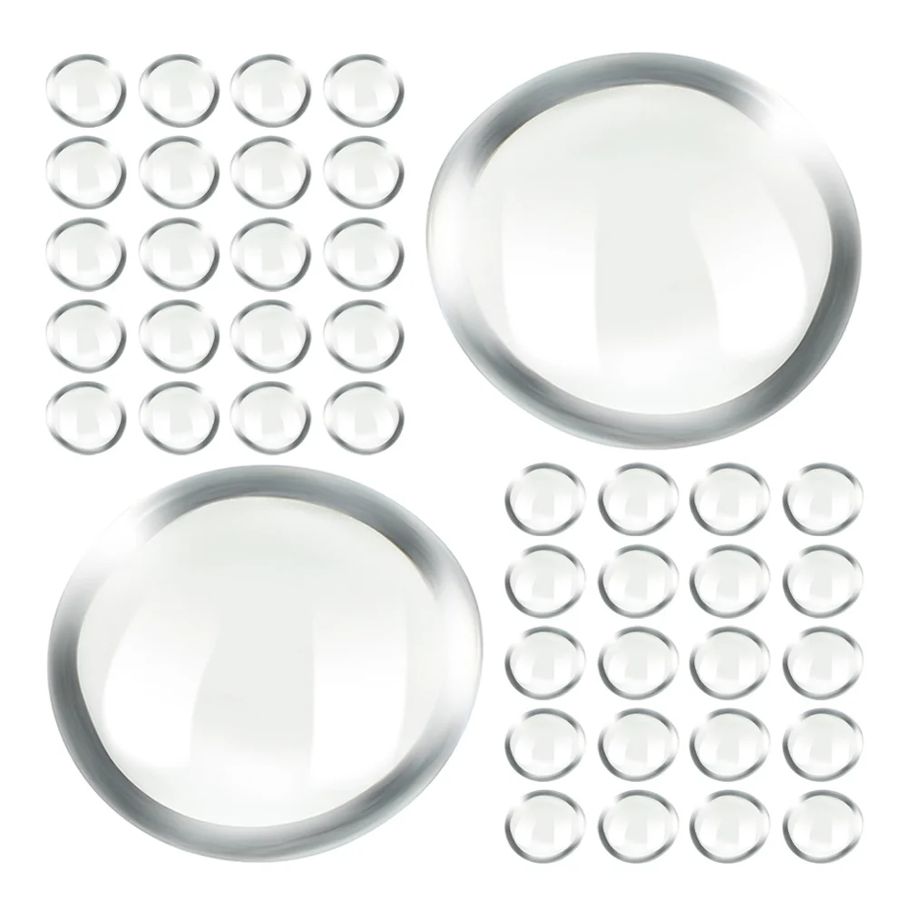 

200Pcs Glass Flat Clear Beads Versatile Aquarium Decor Flowerpot Stone Vase Filler DIY Craft Gravel Stone Decor