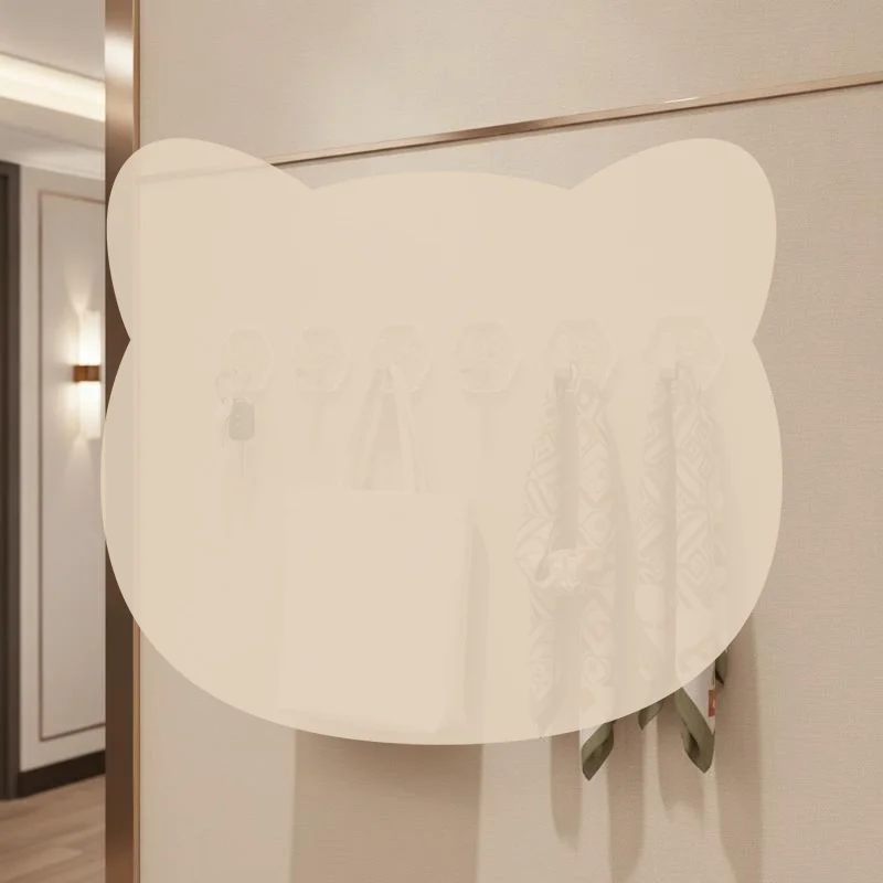 Lot de 5 crochets adhésifs pour mur, texture glacier, forte adhérence, sans perçage, pour salle de bain, cuisine, rangement domestique